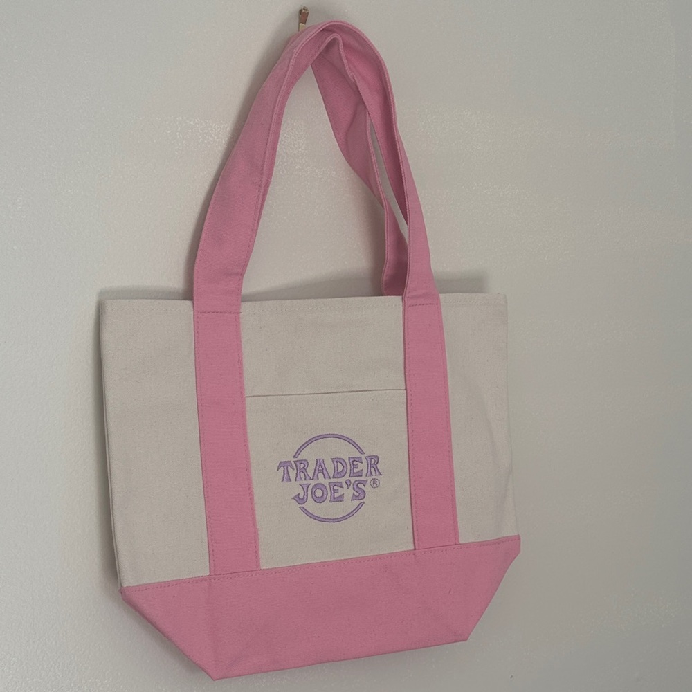 Trader Joe’s Pink Pastel Mini Tote Bag